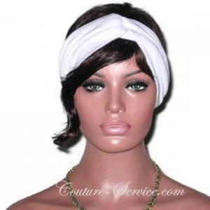 Blue, Cream Or Grey Handmade Bandeau Headband..