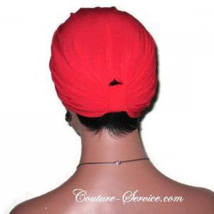 Handmade Double Knot Turban Cardinal Red