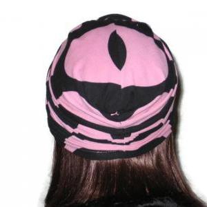 Pink And Black Handmade Twist Fashion Turban