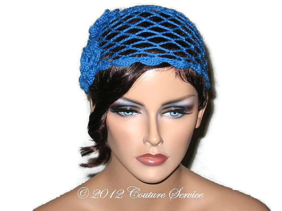 Hand Crocheted Scalloped Edge Cloche - Blue, Copper, Pink, Or Yellow